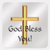 クロスクラシックステッカー スクエアシール (正面)