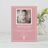 クロスクリスチャンベビーメモリアル葬儀招待状 招待状 (スタンド正面)