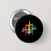 クロスクリスチャン・アフリカ黒自由の日1865 缶バッジ (正面&裏面)