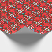 クロスクリスマス火災レスキュー ラッピングペーパー (角)