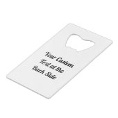 クロスクレジットカードボトルオープナー クレジットカード栓抜き (裏面アングル)