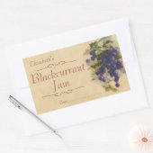 クロスグリの込み合いか缶詰になること 長方形シール (封筒)