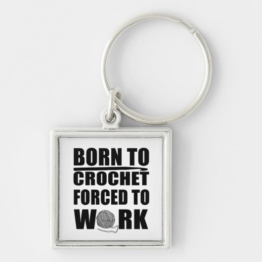 クロスケータギフトおもしろいクロシェ引用文 キーホルダー (正面)