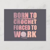 クロスケータギフトおもしろいクロシェ引用文 シーズンポストカード (正面)