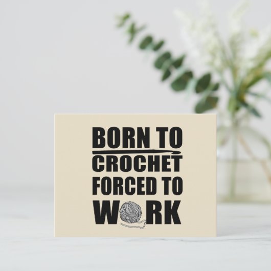 クロスケータギフトおもしろいクロシェ引用文 シーズンポストカード (スタンド正面)