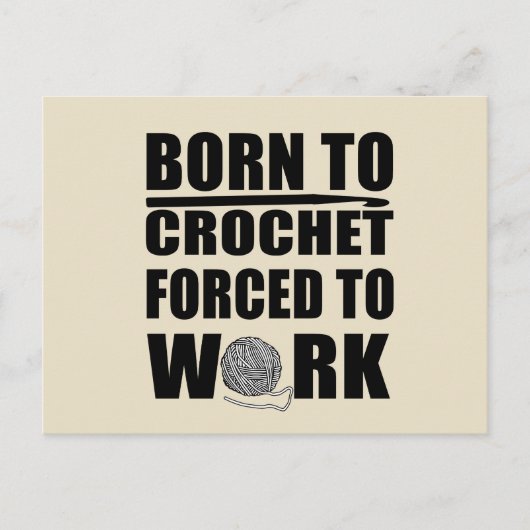 クロスケータギフトおもしろいクロシェ引用文 シーズンポストカード (正面)