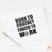 クロスケータギフトおもしろいクロシェ引用文 スクエアシール (封筒)