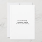 クロスコミュニオンサンデーブレットン招待状 招待状 (裏面)