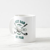 クロスゴルフクラブ&ゴルフボ最高のールパパバイパー コーヒーマグカップ (正面左)