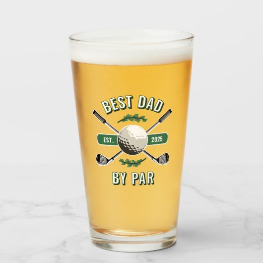 クロスゴルフクラブ&ボール最高のパパバイパー タンブラーグラス (ドリンク正面)