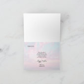 クロスシルエットのイースターサンライズシーン カード (内部)