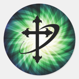 クロスシルエット白熱［赤熱］光を放つ; ラウンドシール