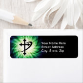 クロスシルエット白熱［赤熱］光を放つ; ラベル (インサイチュ)