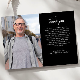 クロスシンプルフォトメパーソナライズされたッセージ サンキューカード