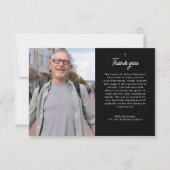 クロスシンプルフォト葬儀サンキューカード 招待状 (正面)