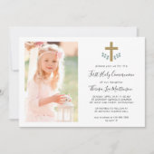 クロスシンプル離れホリー・コミュニオンフォトとの 招待状 (正面)