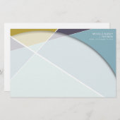 クロスジオメトリパターンスタイリッシュアーモダント 便箋 (正面/裏面)