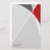 クロスジオメトリパターンスタイリッシュアーモダント 便箋 (正面/裏面)