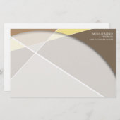 クロスジオメトリパターンスタイリッシュアーモダント 便箋 (正面/裏面)