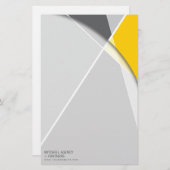 クロスジオメトリパターンスタイリッシュアーモダント 便箋 (正面/裏面)