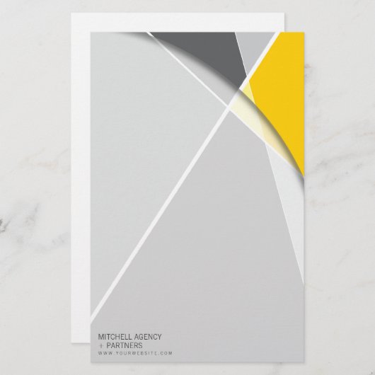 クロスジオメトリパターンスタイリッシュアーモダント 便箋 (正面/裏面)