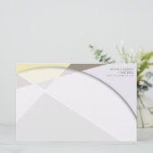 クロスジオメトリパターンスタイリッシュアーモダント 便箋 (スタンド正面)
