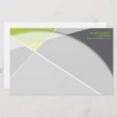 クロスジオメトリパターンスタイリッシュアーモダント 便箋 (正面/裏面)