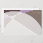 クロスジオメトリパターンスタイリッシュアーモダント 便箋 (正面/裏面)