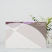 クロスジオメトリパターンスタイリッシュアーモダント 便箋 (スタンド正面)