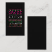 クロスステおもしろいッチ針先裁縫針アート 名刺 (正面/裏面)