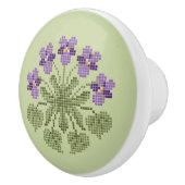 クロスステッチのバイオリエットセラミックノブ セラミックノブ (右)