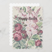 クロスステッチの花 シーズンカード (正面/裏面)