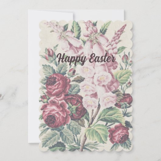 クロスステッチの花 シーズンカード (正面)