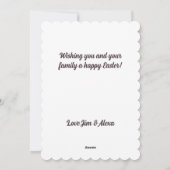 クロスステッチの花 シーズンカード (裏面)