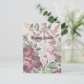 クロスステッチの花 シーズンポストカード (スタンド正面)