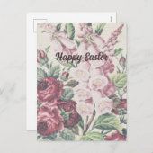 クロスステッチの花 シーズンポストカード (正面/裏面)