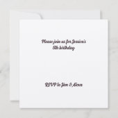 クロスステッチの花 招待状 (裏面)