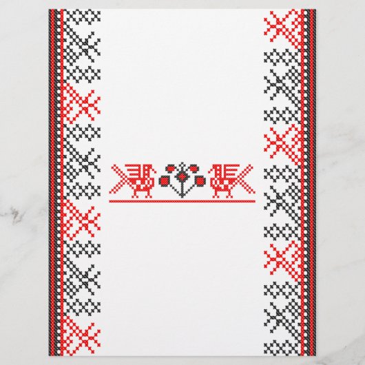 クロスステッチの鳥 チラシ (正面)