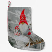 クロスステッチサンタ格言 スモールクリスマスストッキング (正面)