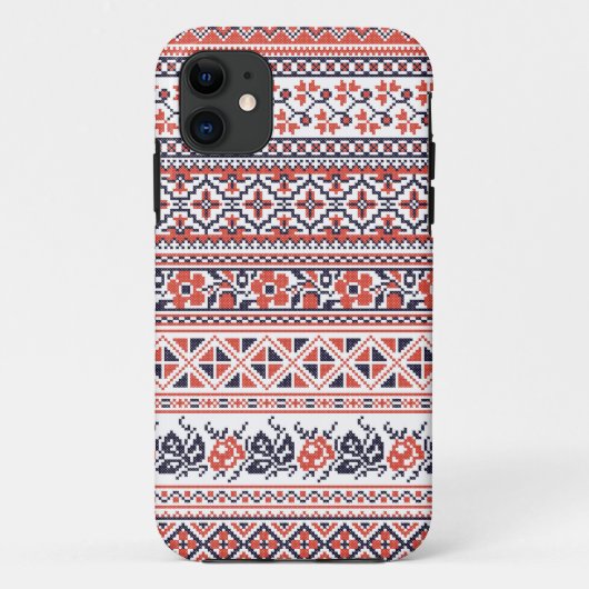 クロスステッチデザインパターン Case-Mate iPhoneケース (裏面)