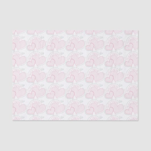 クロスステッチハートスウィートアートティッシュペーパー 薄葉紙 (正面)