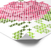 クロスステッチバラ ポスター (角)