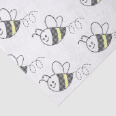 クロスステッチパターンプリントかわいいビー 薄葉紙 (詳細)