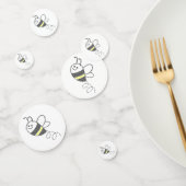 クロスステッチパターンプリントかわいい蜂ベビーシャワー コンフェッティ (グループ)