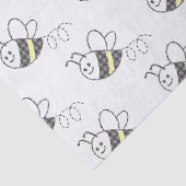 クロスステッチパターンプリントかわいい蜂ベビーシャワー 薄葉紙 (詳細)