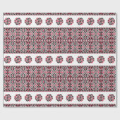 クロスステッチパターン(&B) ラッピングペーパー (フラット)