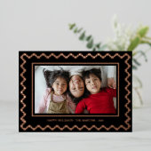 クロスステッチフレーム クリスマス ホイル ホリデー カード (立ち正面)