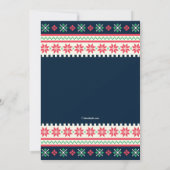 クロスステッチホリデー招待状 招待状 (裏面)