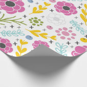 クロスステッチ春花包み紙 ラッピングペーパー (角)