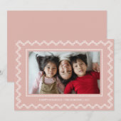 クロスステッチ枠ハッピーホリデーズクリスマスカード シーズンカード (正面/裏面)